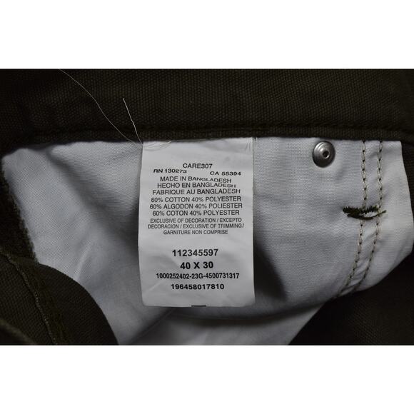 Wrangler Workwear Men's Cargo Pants Olive Green Regular Size 40x30 - Picture 6 of 8